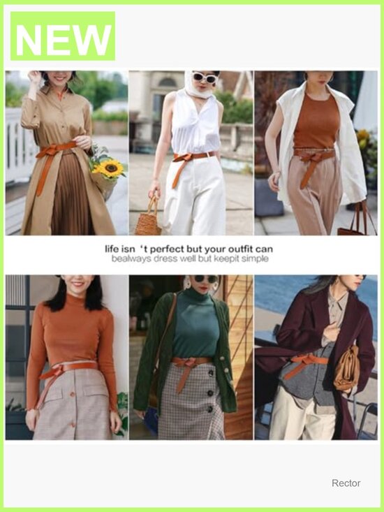 Faux Leather Knot Belt for Women Wrap Tie Belt for Jeans Dress main image 5